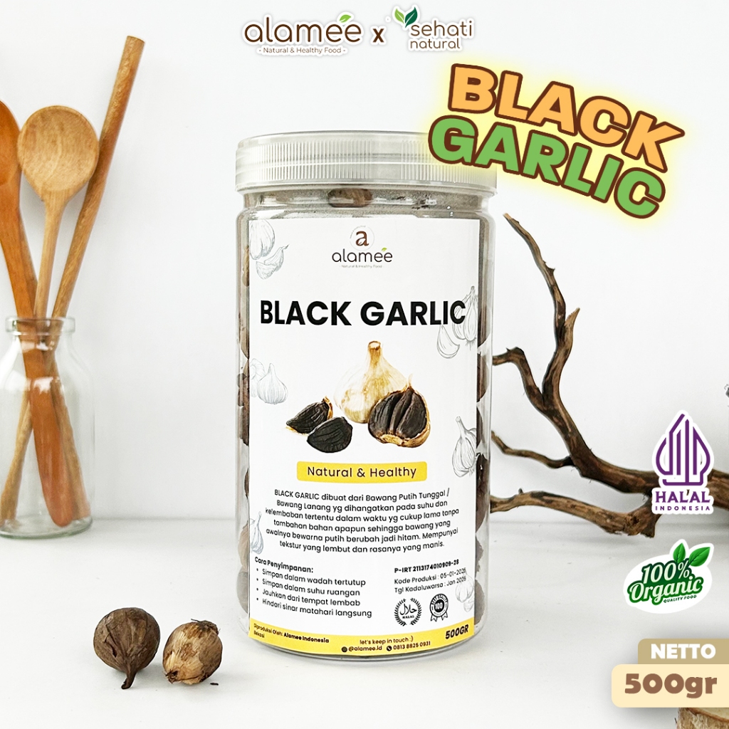 

Black Garlic Bawang Hitam Tunggal Lanang Herbal Natural Premium 500gr Menyehatkan Penuh Khasiat