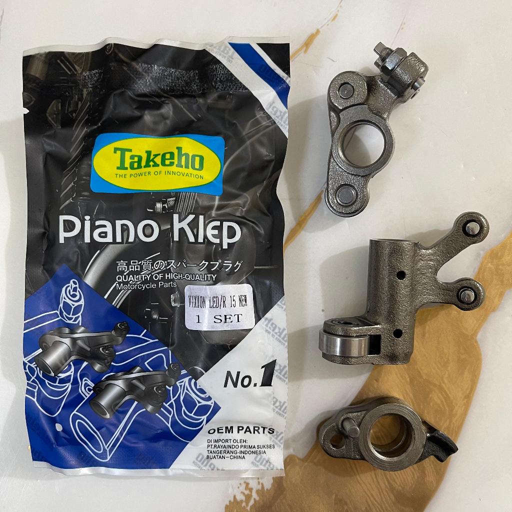 TAKEHO - PELATUK KLEP (PIANO KLEP) MOTOR VIXION LED / R15 NEW (IN = BK6-E2150-00 + EX = BK6-E2160-00