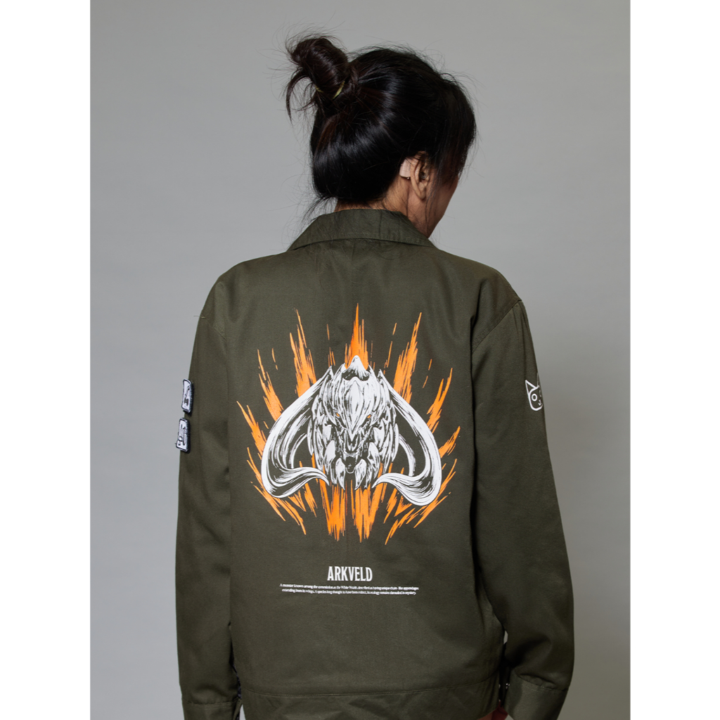 RaisinKats Jaket Pria Monster Hunter Work Jacket - Jaket Canvas Pria Work Jacket Pria