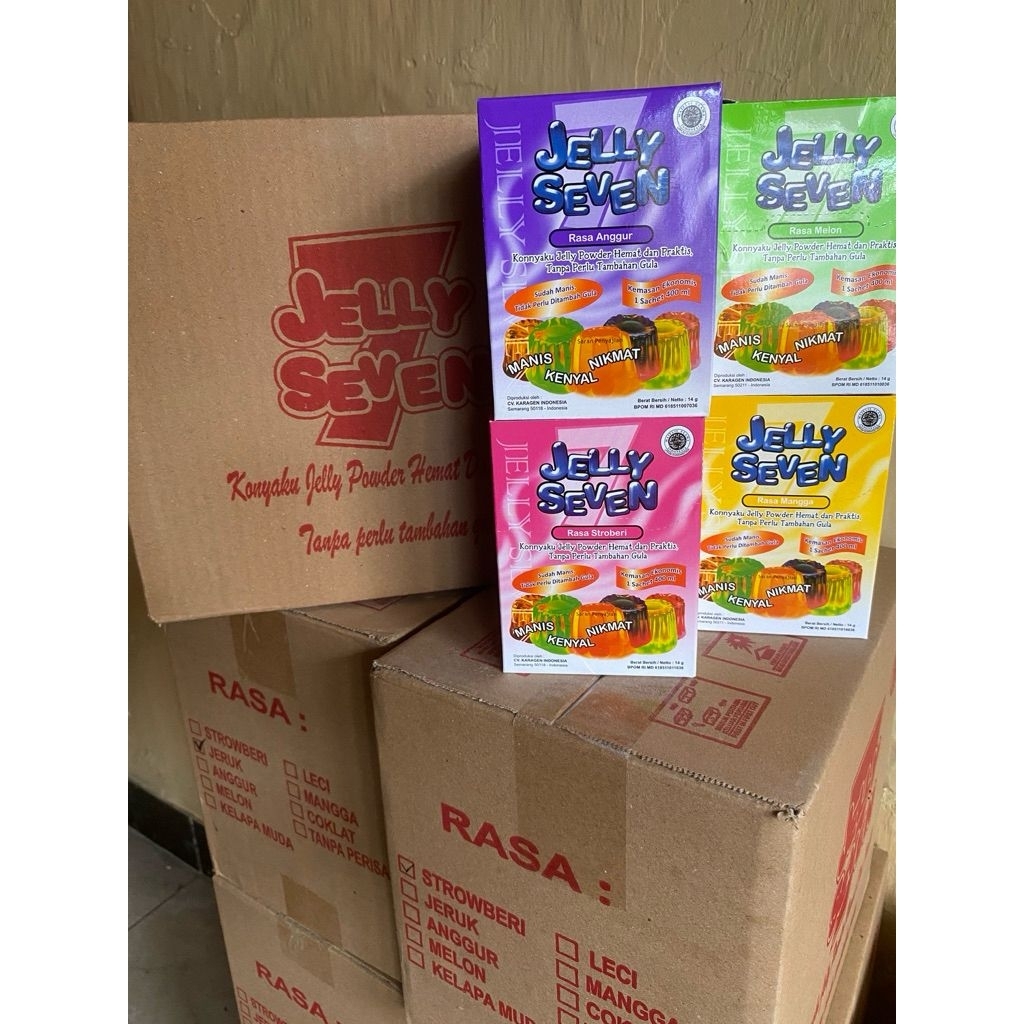 

1 Karton Jelly Seven Rasa buah 14gr (12box) Bisa Mix Rasa