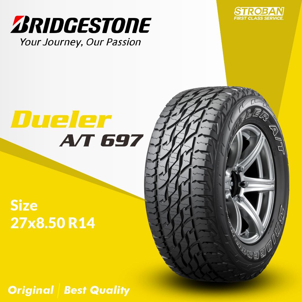 Ban Luar Bridgestone 27x8.50 R14 Dueler AT697 – Cocok untuk: Suzuki Katana, Jimny, Taft GT