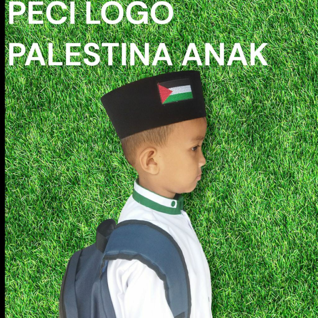 PECI SONGKOK LOGO PALESTINA ANAK