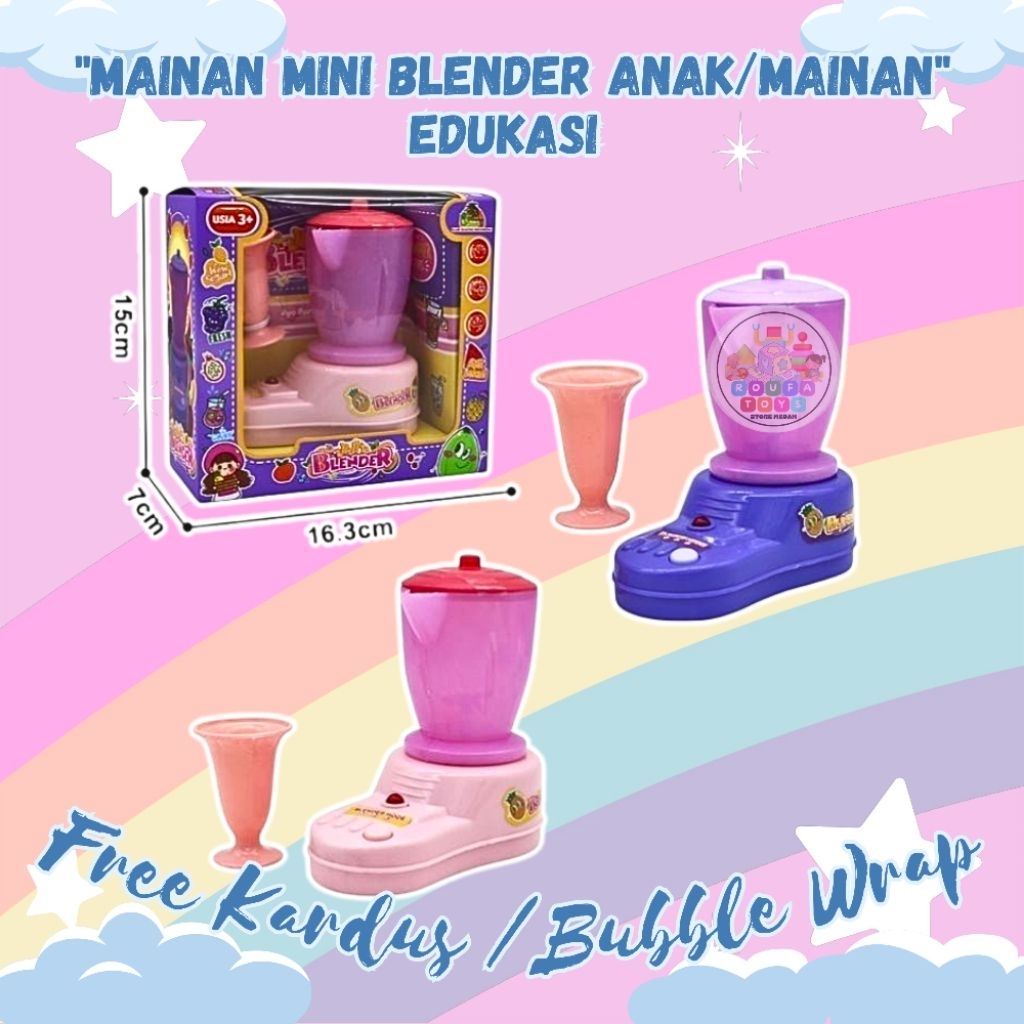 Mainan Anak Blender / Mainan Anak Perempuan Blender / Mainan Anak Blender Set Terlaris Mainan SNI