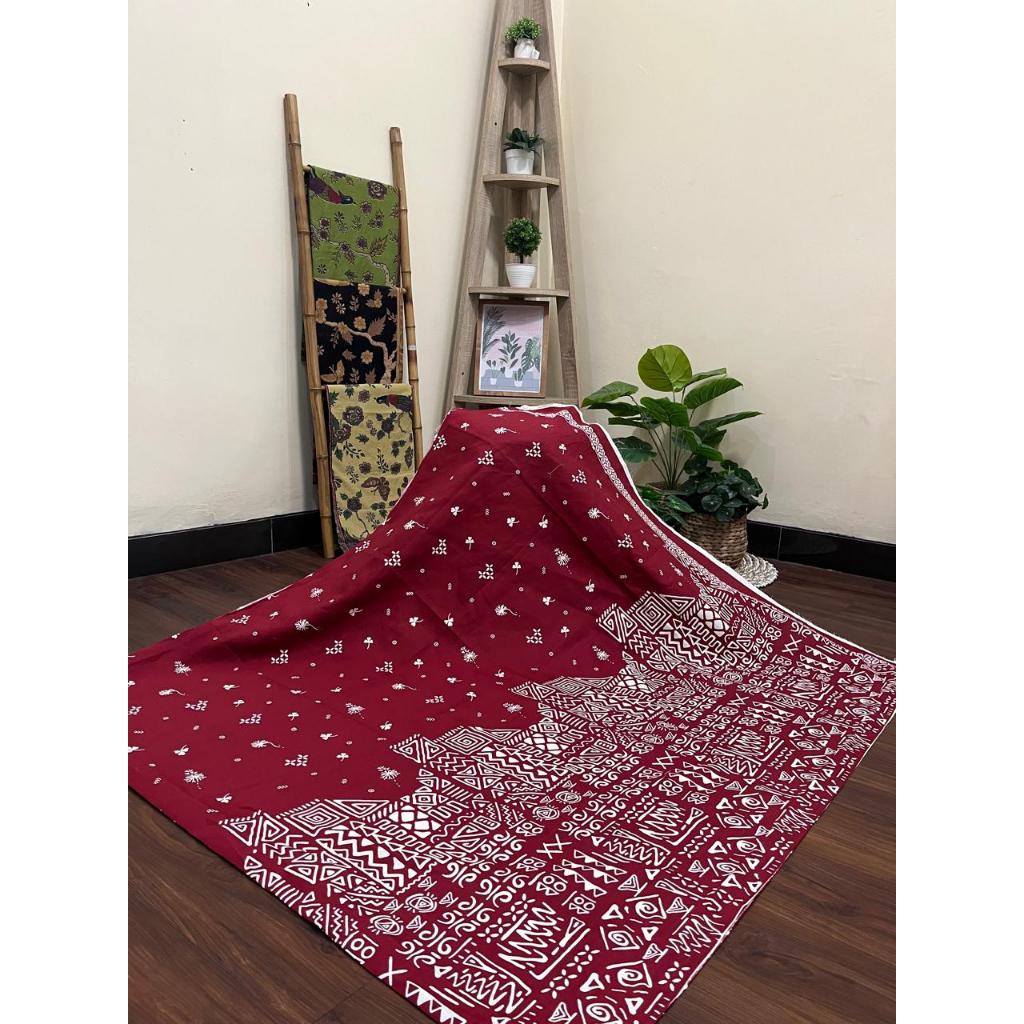 Kain Batik Katun Solo Premium Motif Abstrak Terbaru / Kain Batik