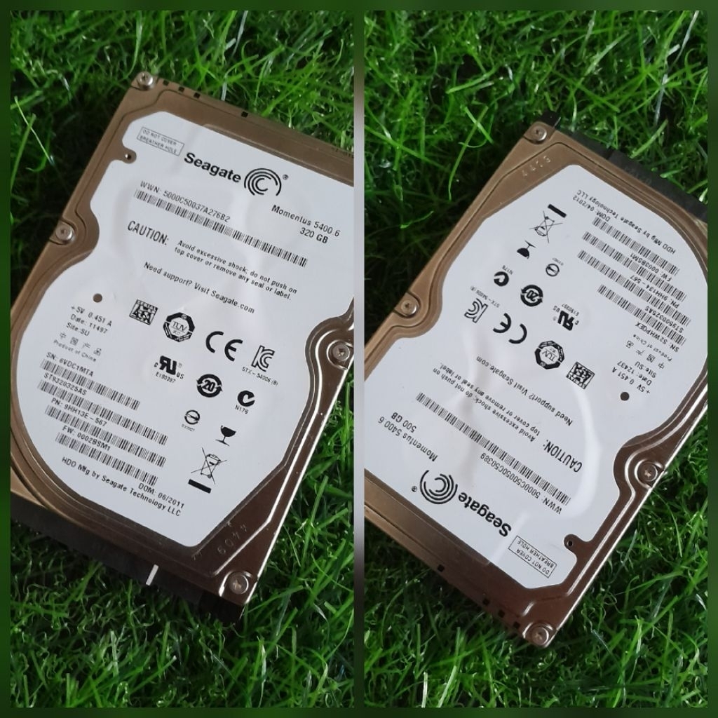 Hdd Internal Seagate 500GB Dan 320GB Second