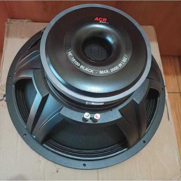Speaker ACR 18 Inch ACR 18100 Black Series New Subwoofer 18 Inch ACR