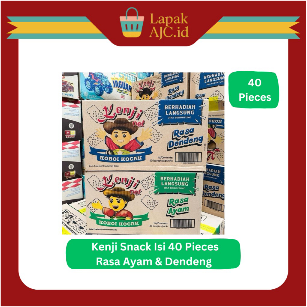 

Kenji Snack Isi 40pcs Rasa Ayam & Dendeng Gurih Kriuk Asin
