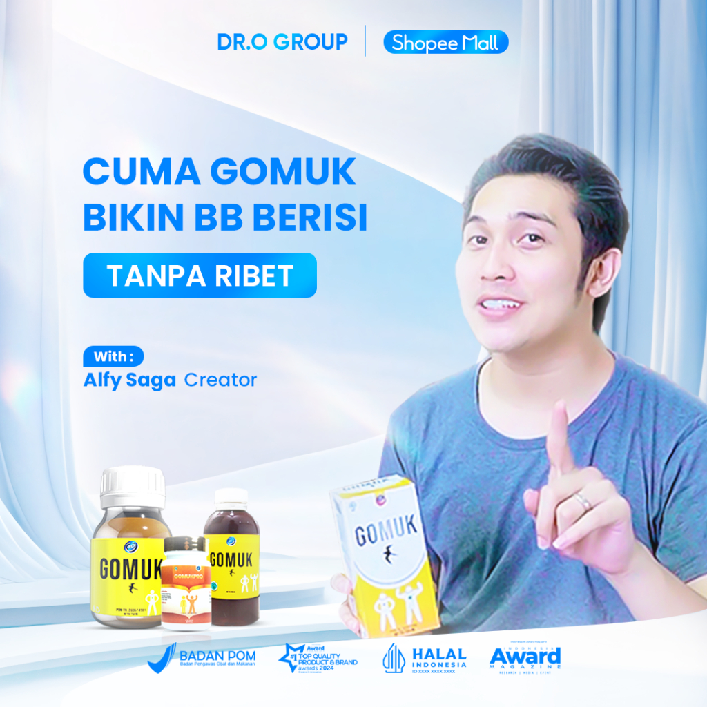Madu Gomuk 250ml - Gemuk Sehat Dengan Gomuk Herbal/ Raih Berat Badan Ideal Dengan Gomuk Herbal/ Raha