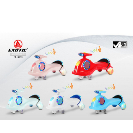 Swing Car Mainan Mobil Anak Exotic ET-3103 Ride On