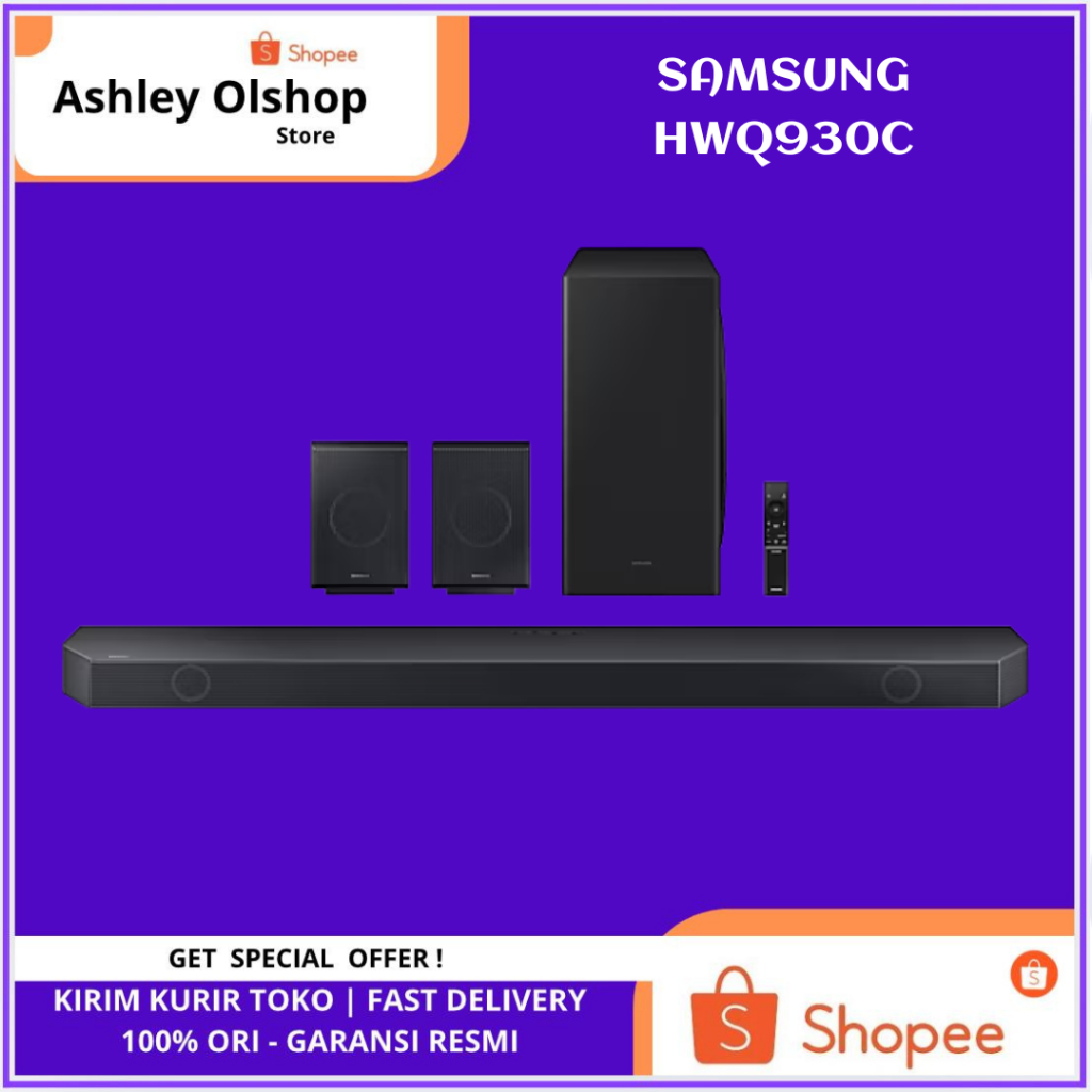 Soundbar Samsung HW-Q930C 9.1.4 Ch HWQ930C Premium Soundbar Samsung Speaker