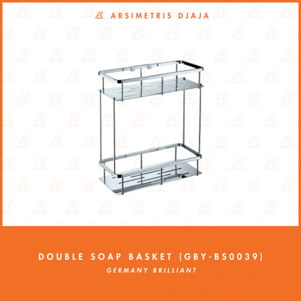 GERMANY BRILIANT GBY-BS0039 DOUBLE SOAP BASKET