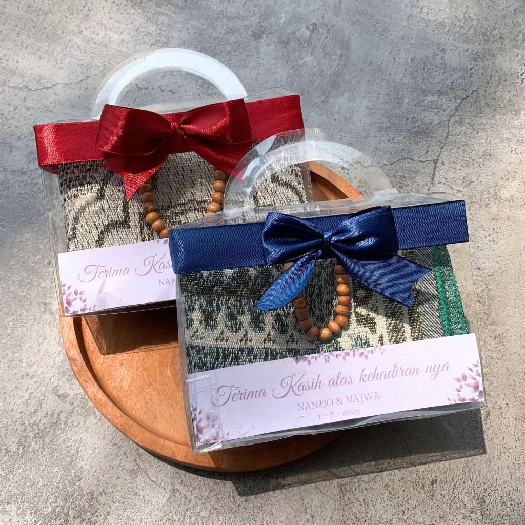Hampers Sajadah Travel Kemas Mika | Souvenir Sajadah | Hampers Pengajian Tahlil