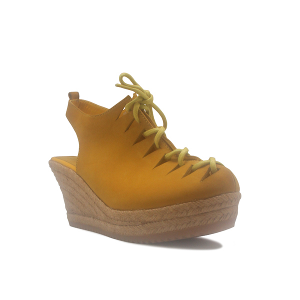 Natana Shoes (WEDGES) *Rosana Espadrilles - Yellow Nb 7cm