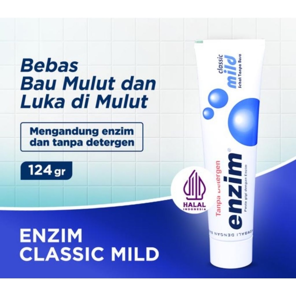 Odol Enzim Classic Mild 124 gram / pasta gigi enzim
