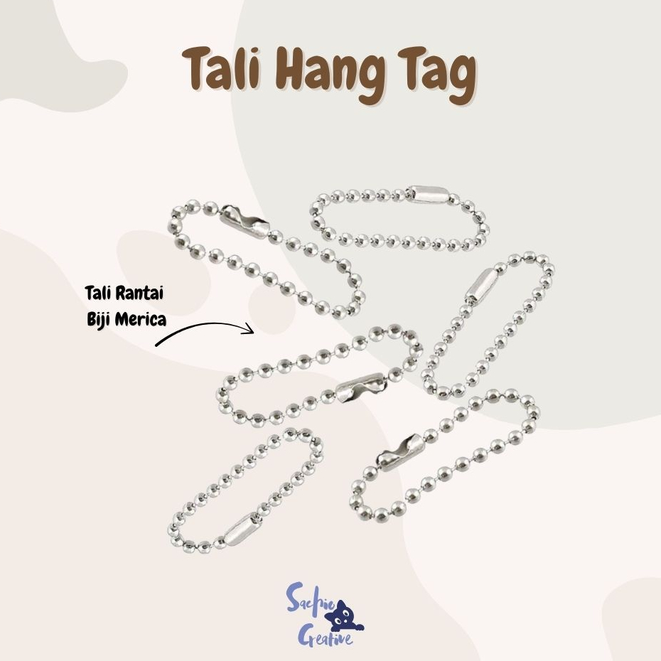 

Tali Hang Tag/ Tali Biji Merica/ Tali Hangtag Label/ Rantai Biji Lada