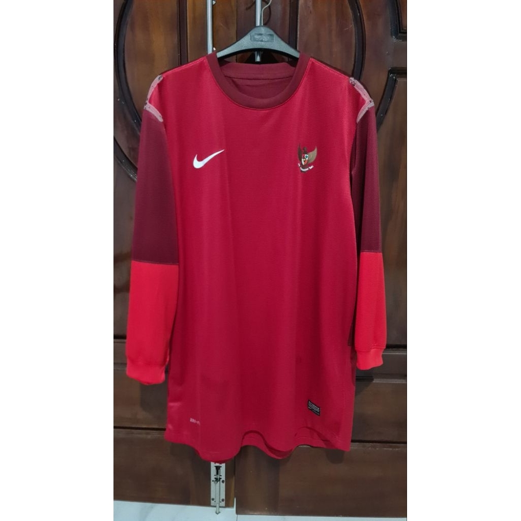 Jersey Timnas Indonesia 2012 Long Sleeve Original Player Issue size XXL
