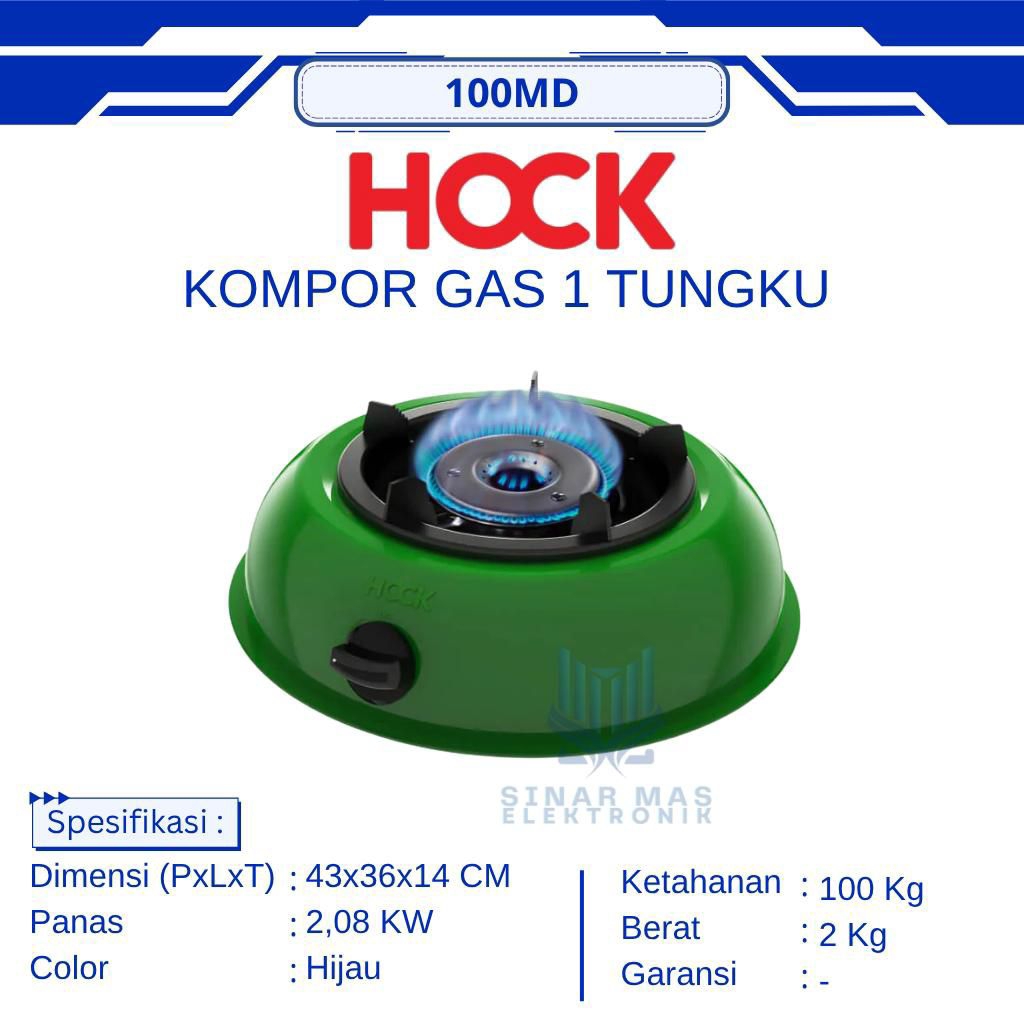 HOCK KOMPOR GAS 1 TUNGKU 100MD | KOMPOR 1 TUNGKU HOCK