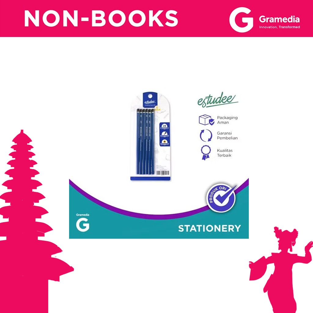 

Gramedia Bali - ESTUDEE GRAPHITE PENCIL ESP-6002 2B/6PCS