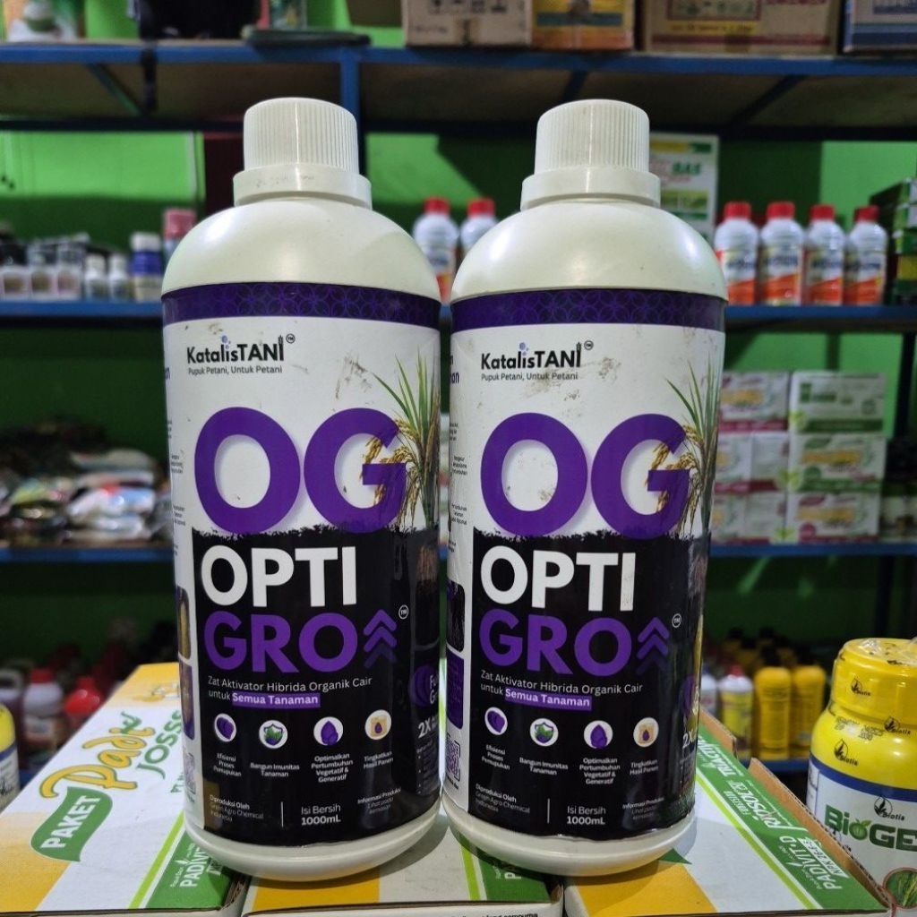 OPTIGROW KATALIS TANI pupuk daun untuk semua tanaman. Kemasan 1 liter