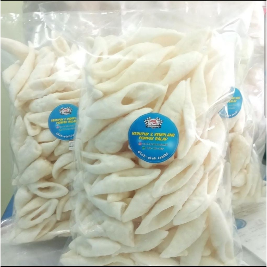 

KERUPUK KERUCUT IKAN TENGGIRI GURIH ENAK PEMPEK BALAP 250GR