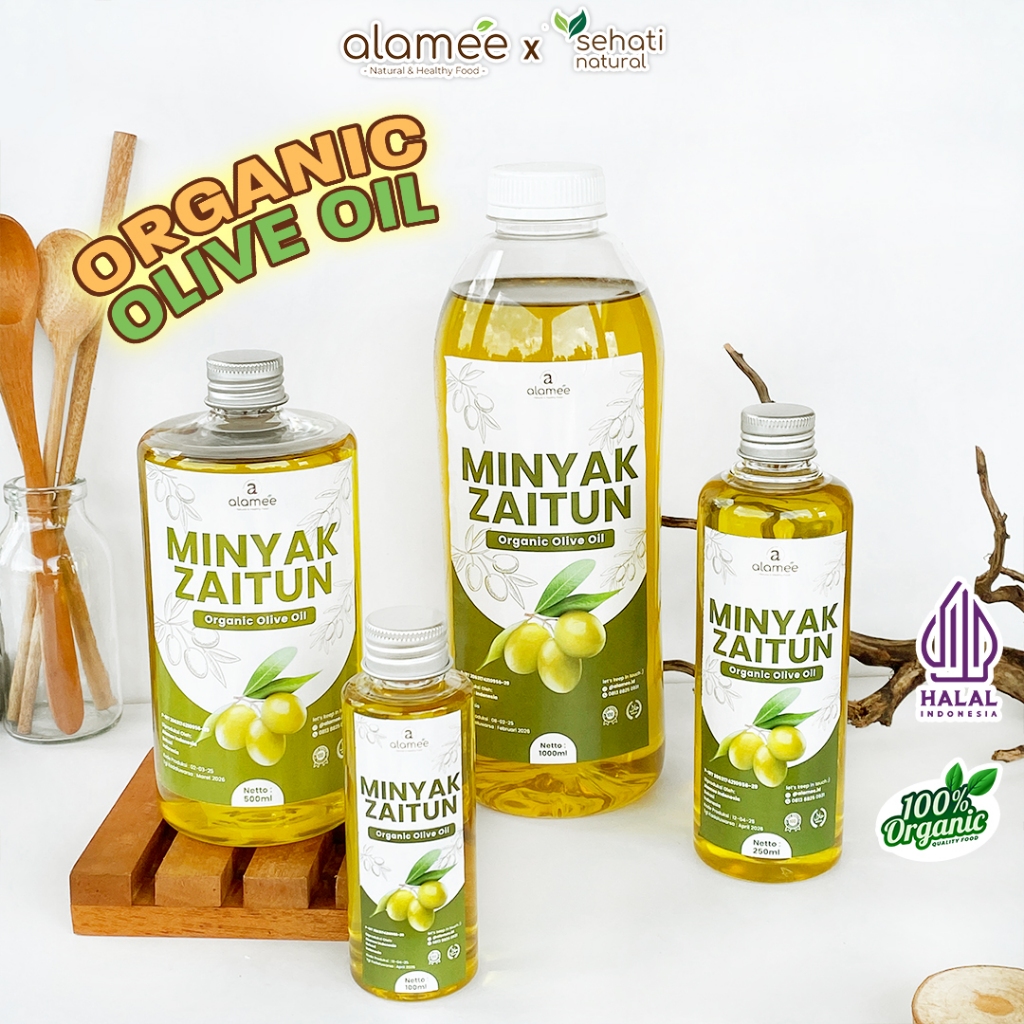 

Minyak Zaitun Untuk Diminum dan Dimasak Olive Oil Extra Virgin Organic Organik Murni Asli Masak Asli