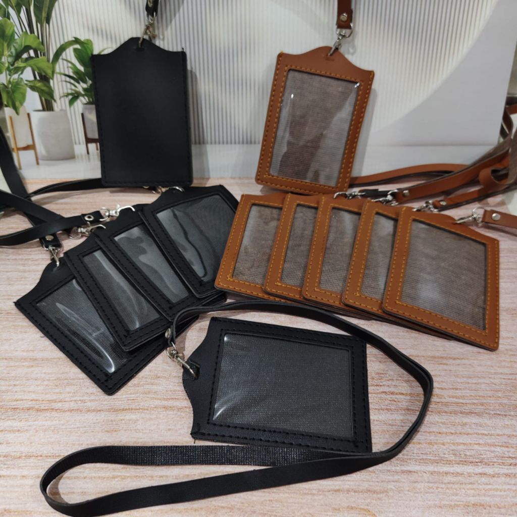 

Gantungan Tali ID Card Atau langerd kulit sintetis lusinan isi 12 Pcs