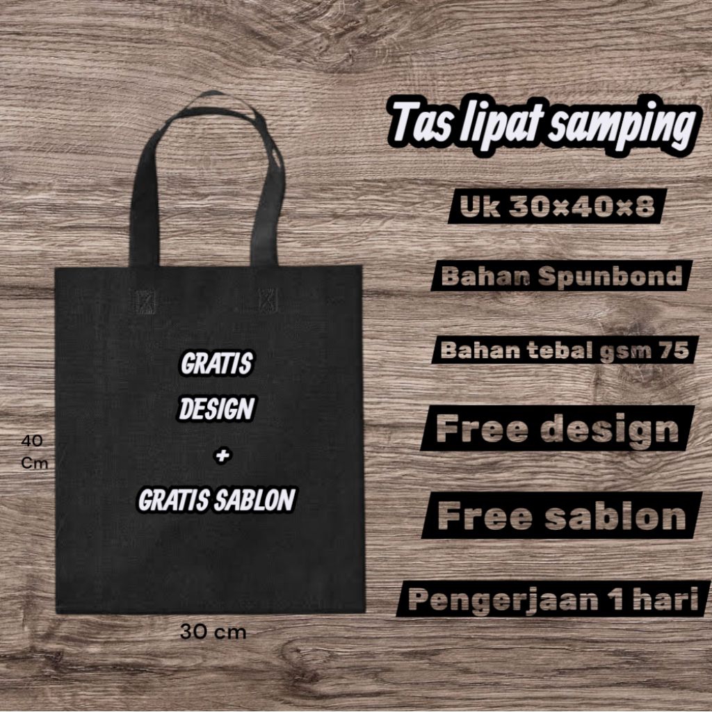 

TAS SPUNBOND SABLON 30 × 40 TAS UNTUK SOUVENIR WEDDING SEMBAKO TAS BELANJA TAS SYUKURAN