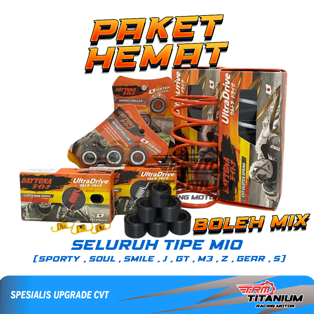 Upgrade CVT Mio Karbu Mio Sporty Mio Smile Mio Soul Karbu Fino Karbu Xride CVT Roller CVT Hemat