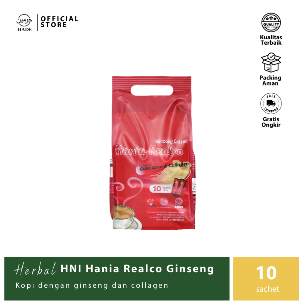 HNI - Realco Ginseng - Kopi Stamina dengan Kolagen