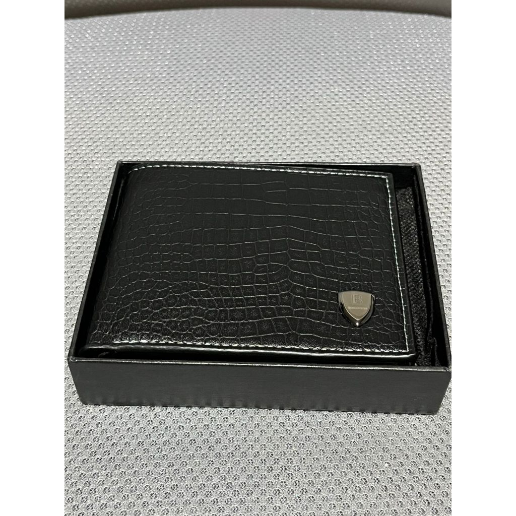 Dompet Lipat Hitam Pria Kulit PU Bostanten Original Kualitas Premium