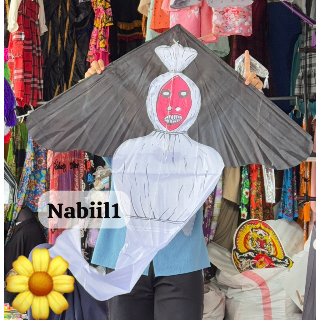 layangan pocong layangan kain layangan horor model pocong