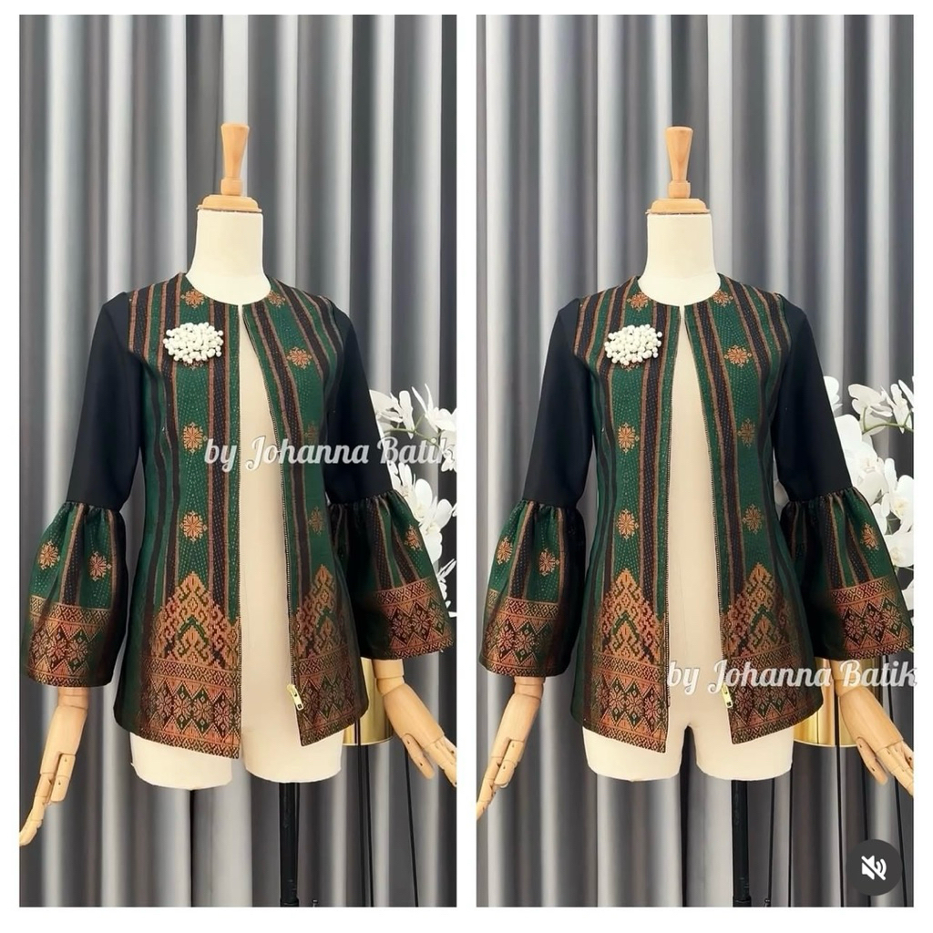 Atasan outer songket premium | atasan wanita premium songket indonesia