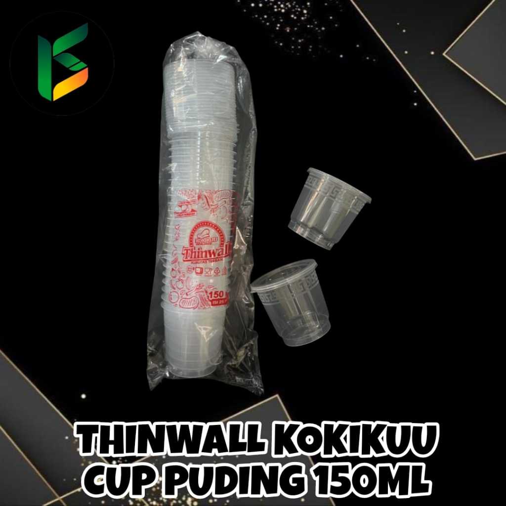 Thinwall cup puding 150 ml KOKIKUU Thinwall puding cup jelly 150ml KOKIKU