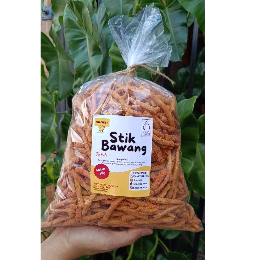 

SNACKEE|| Stik Bawang rasa "Balado" Premium isi 1kg
