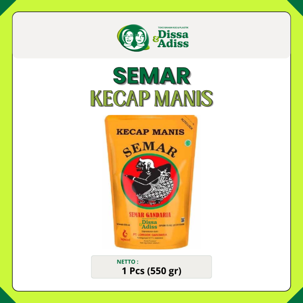 

Lombok Gandaria Kecap Manis Semar 550ml Pouch - Kecap Manis Lokal