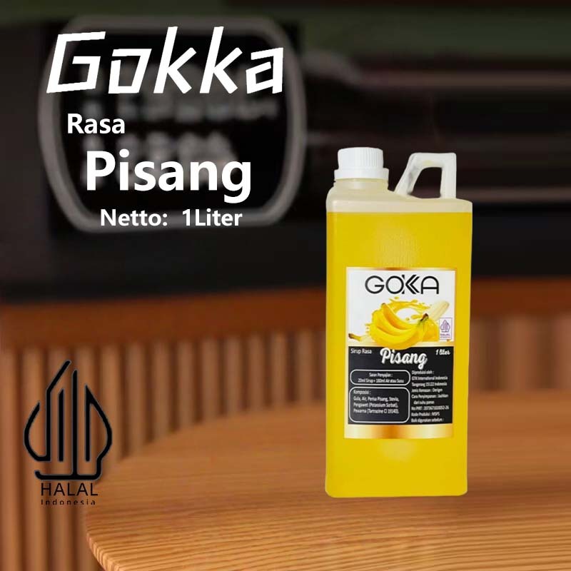 

Gokka Sirup Pisang 1L - Minuman Segar Rasa Pisang/Pisang Syrup