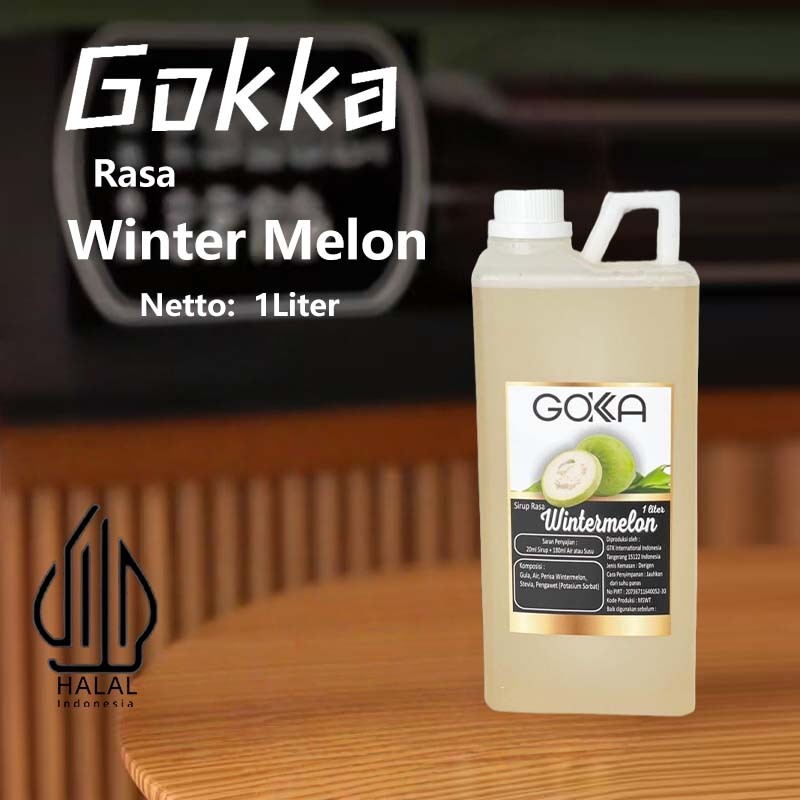 

Gokka Sirup Winter Melon 1L - Minuman Segar Rasa Winter Melon / Winter Melon Syrup
