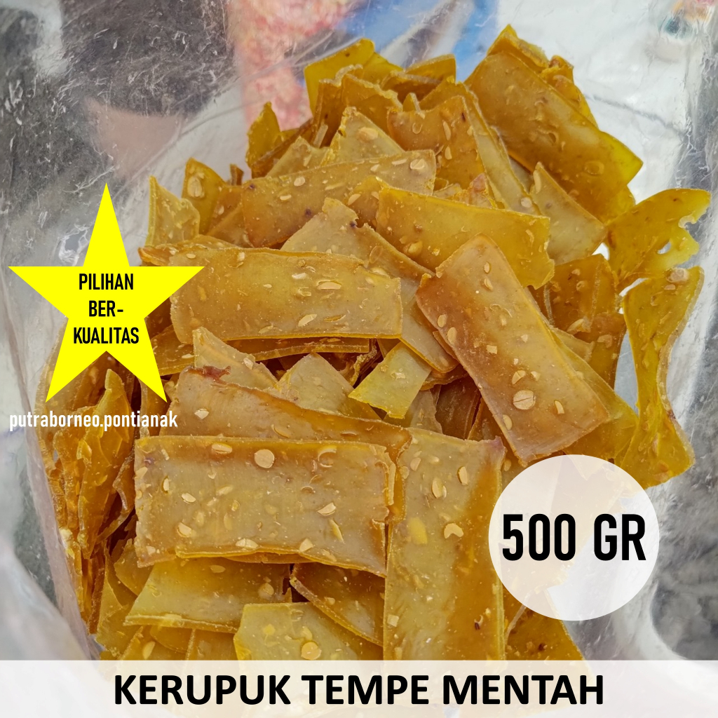 Kerupuk Tempe Mentah 500 gr / Krupuk Mentah Grosir Kiloan