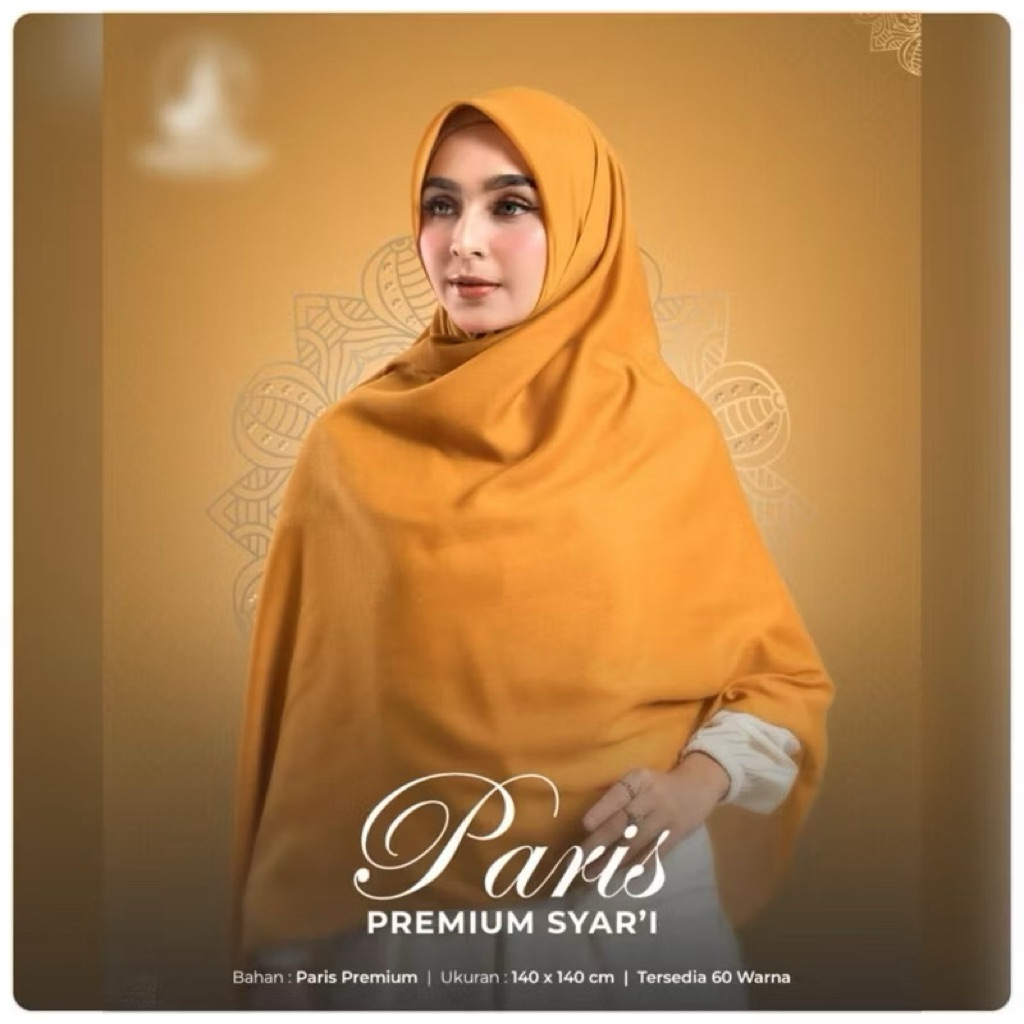 SKD JILBAB SEGIEMPAT PARIS PREMIUM SYARI