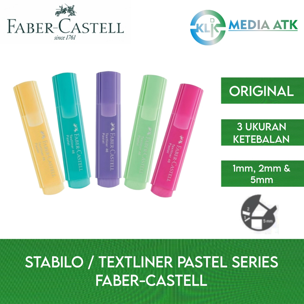 

Textliner / Stabilo Faber-Castell 1546 Pastel Series - 1 Pcs