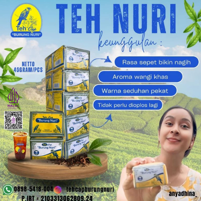 

TEH NURI (Slop / 10 Pcs) / TEH LOKAL / TEH SOLO / TEH ENAK / TEH CAP BURUNG NURI