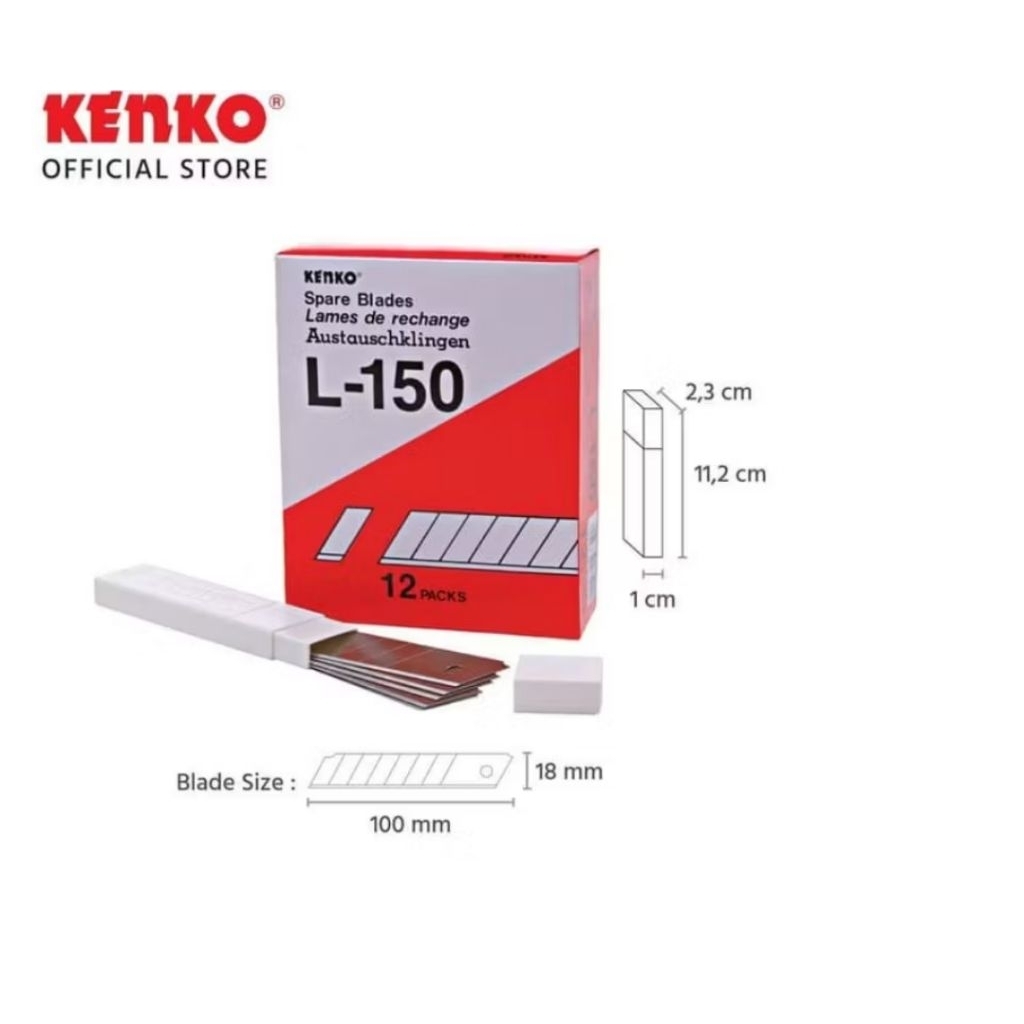 

isi cutter/refill cutter KENKO L-150[Isi besar]HARGA TERTERA PER tube dengan isi 5