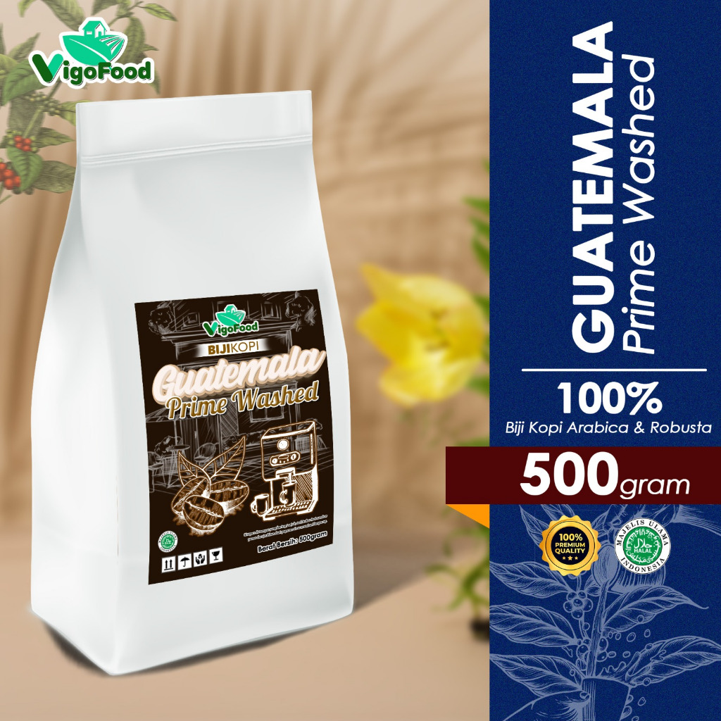 

BIJI KOPI GUATEMALA IMPORT PREMIUM 500 GRAM / ARABICA COFFEE / ESPRESSO COFFE / ROASTED COFFE / ARABIKA GUATEMALA