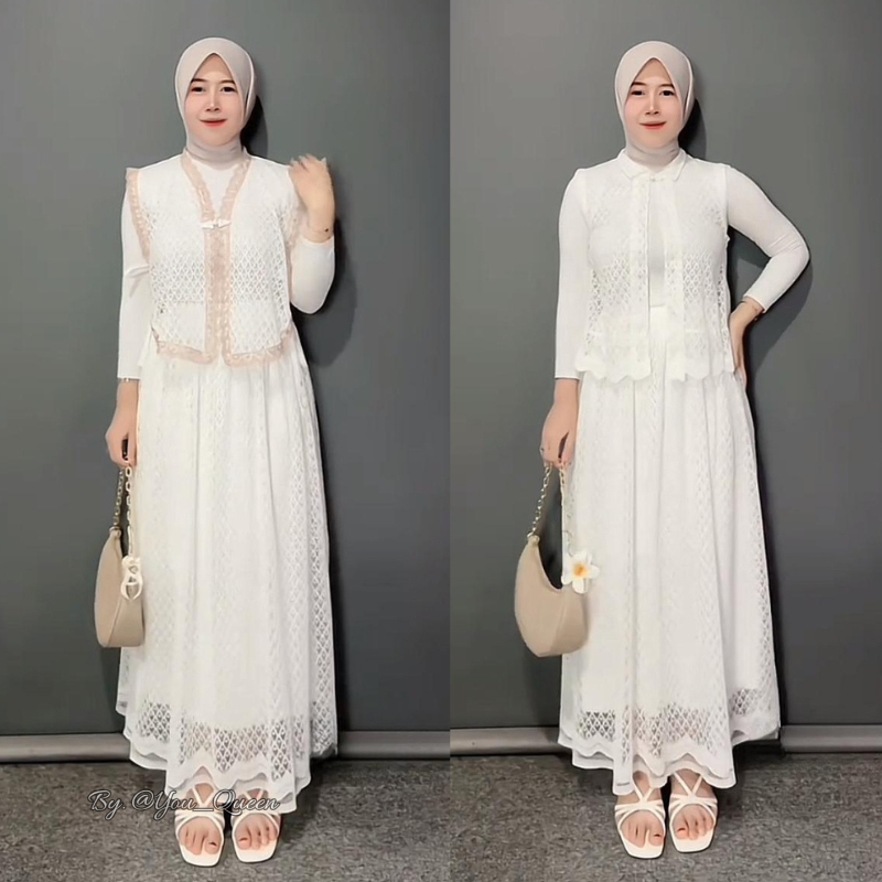 ￼Naomi Vest Set - Set Blazer Wanita - Vest Outer Set - Setelan Rok Wanita