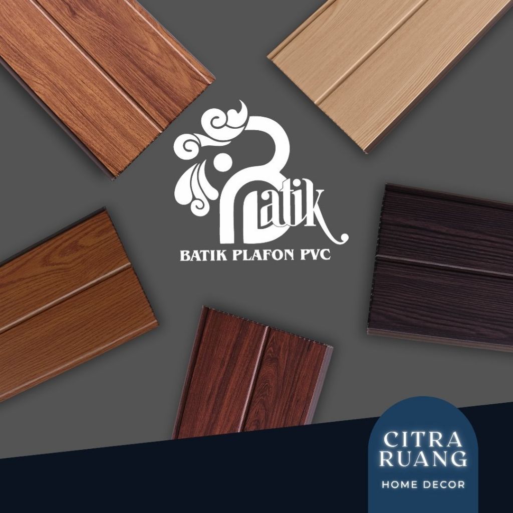 (PROMO) Plafon PVC Doff Premium Batik Plafon PVC - 4 Meter, 6 Meter