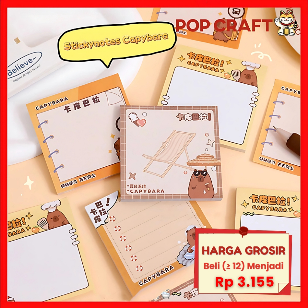 

PC Sticky Notes Lucu Unik Alat Tulis Kantor Praktis Alat Tulis Sekolah Notebook Notepad Memo MB09