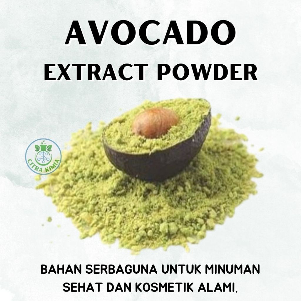 

Avocado Extract Powder 25gr - Ekstrak Alpukat Bubuk Premium Food Grade - Super Food Avocado Powder