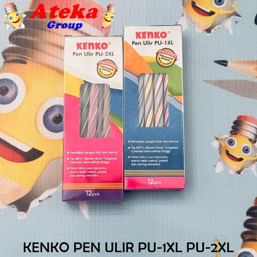 

[BOX/12PCS] KENKO PEN ULIR PU-1XL PU-2XL PEN LILIN MURAH