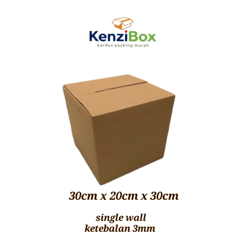 

kardus / karton / box uk. 30x20x30 cm single wall polos
