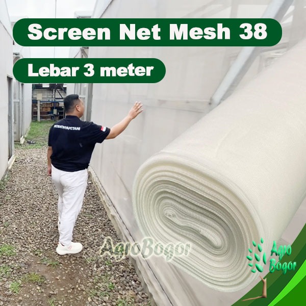 Screen Net Mesh 38 Lebar 3 meter, Insect Net Lebar 3 meter